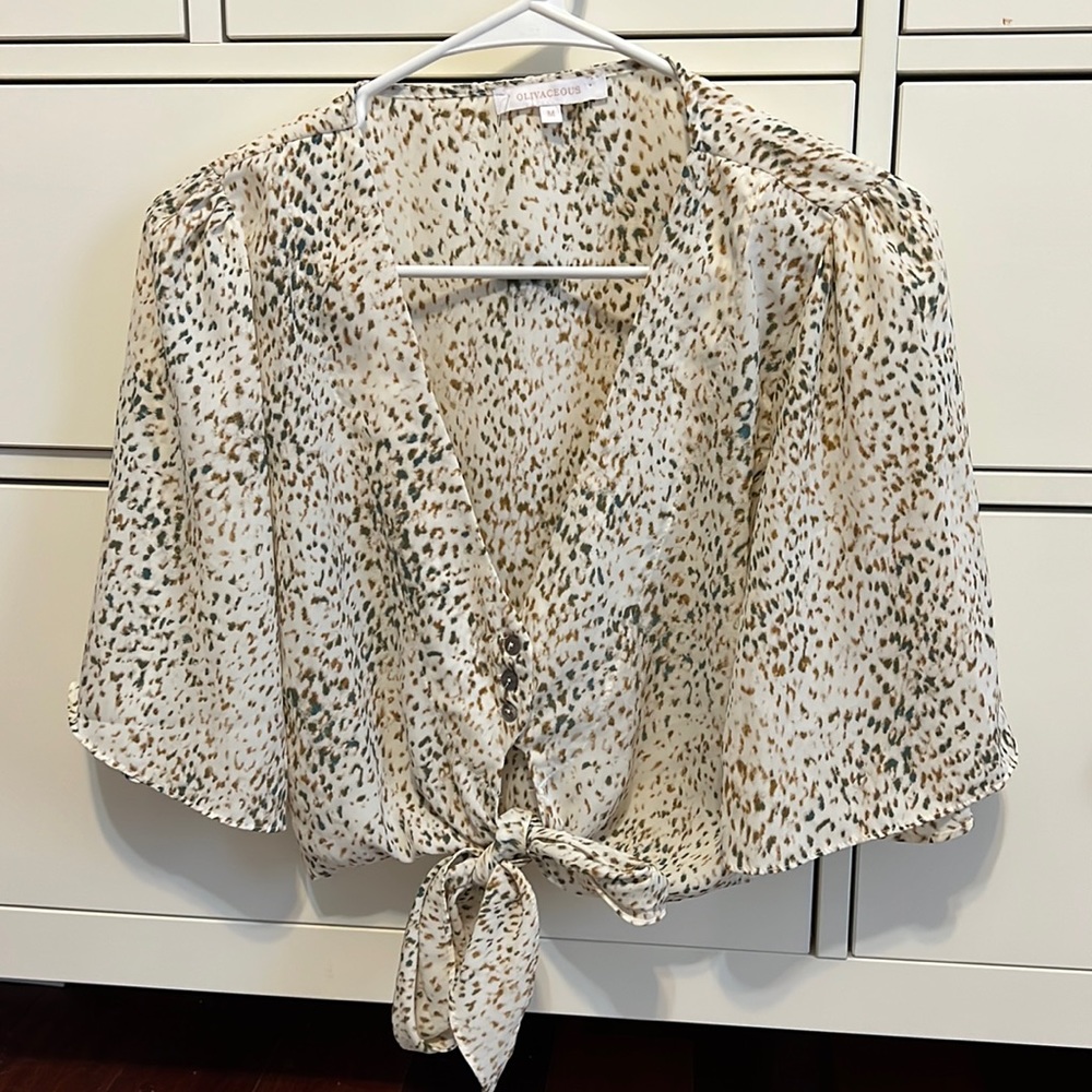 BRAND NEW cheetah blouse
